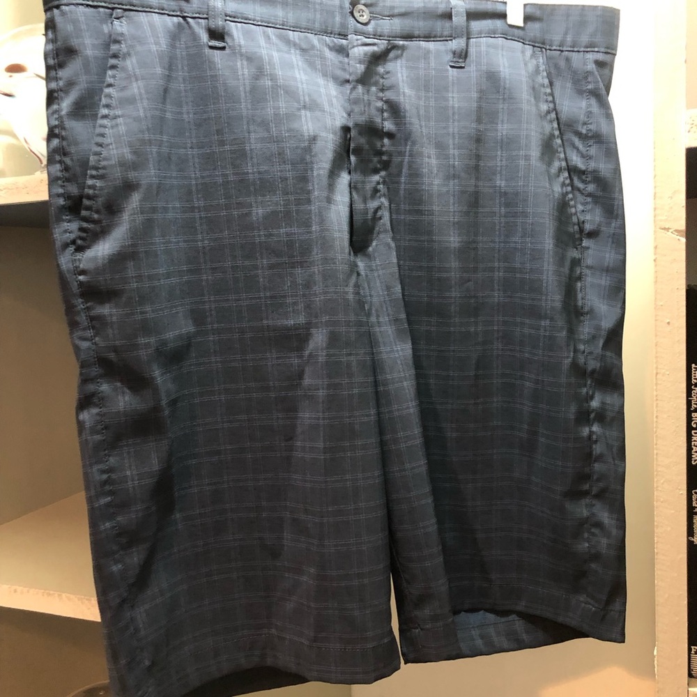 Sunice Navy Checkered Men's Shorts